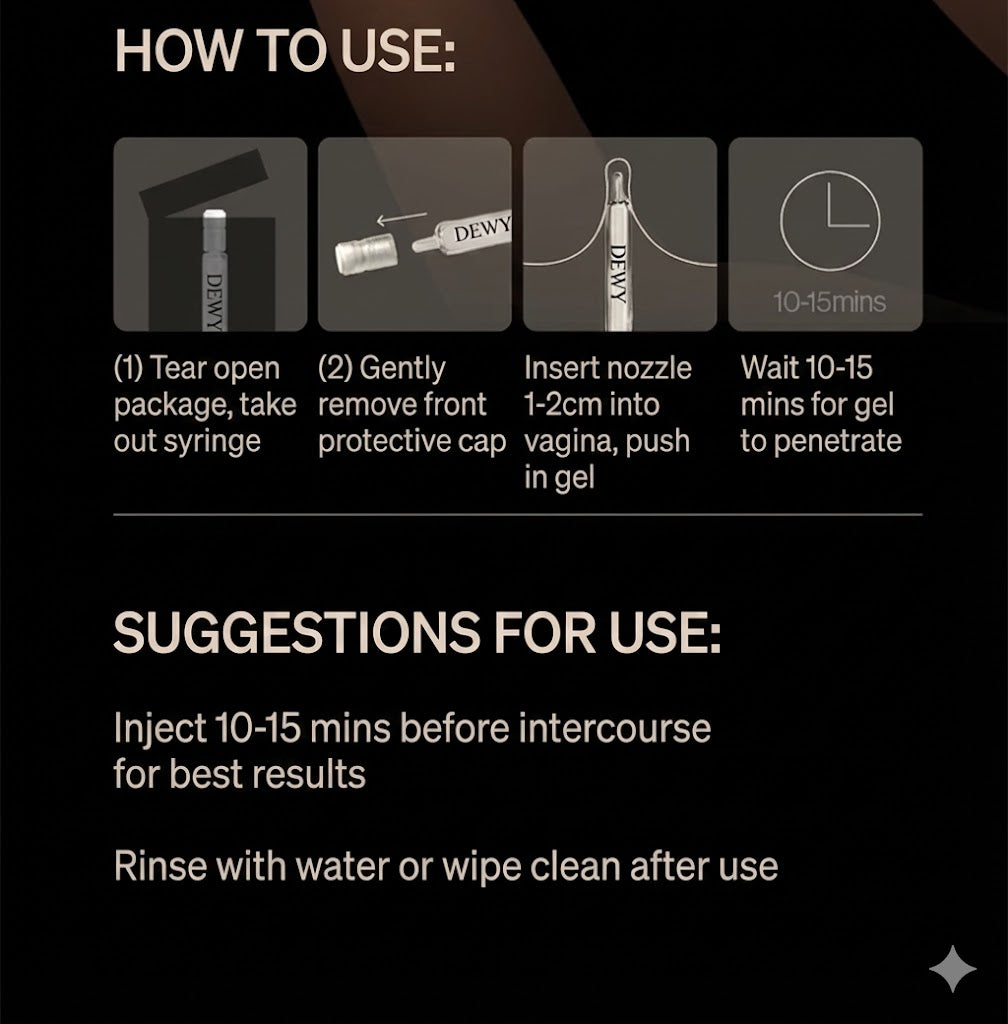 Dewy™ Intimate Sensation Serum - Hyaluronic Hydration & Pleasure Gel